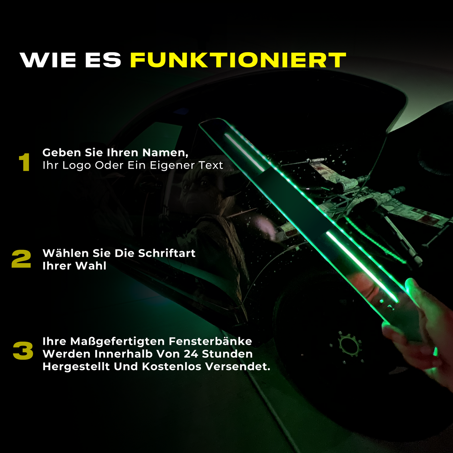 BloomCar™ LED-Licht-Pedal (kundenspezifisch)