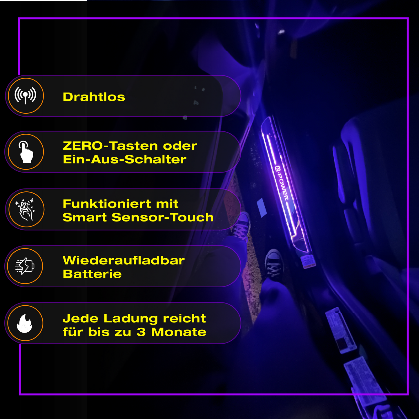 BloomCar™ LED-Licht-Pedal (kundenspezifisch)