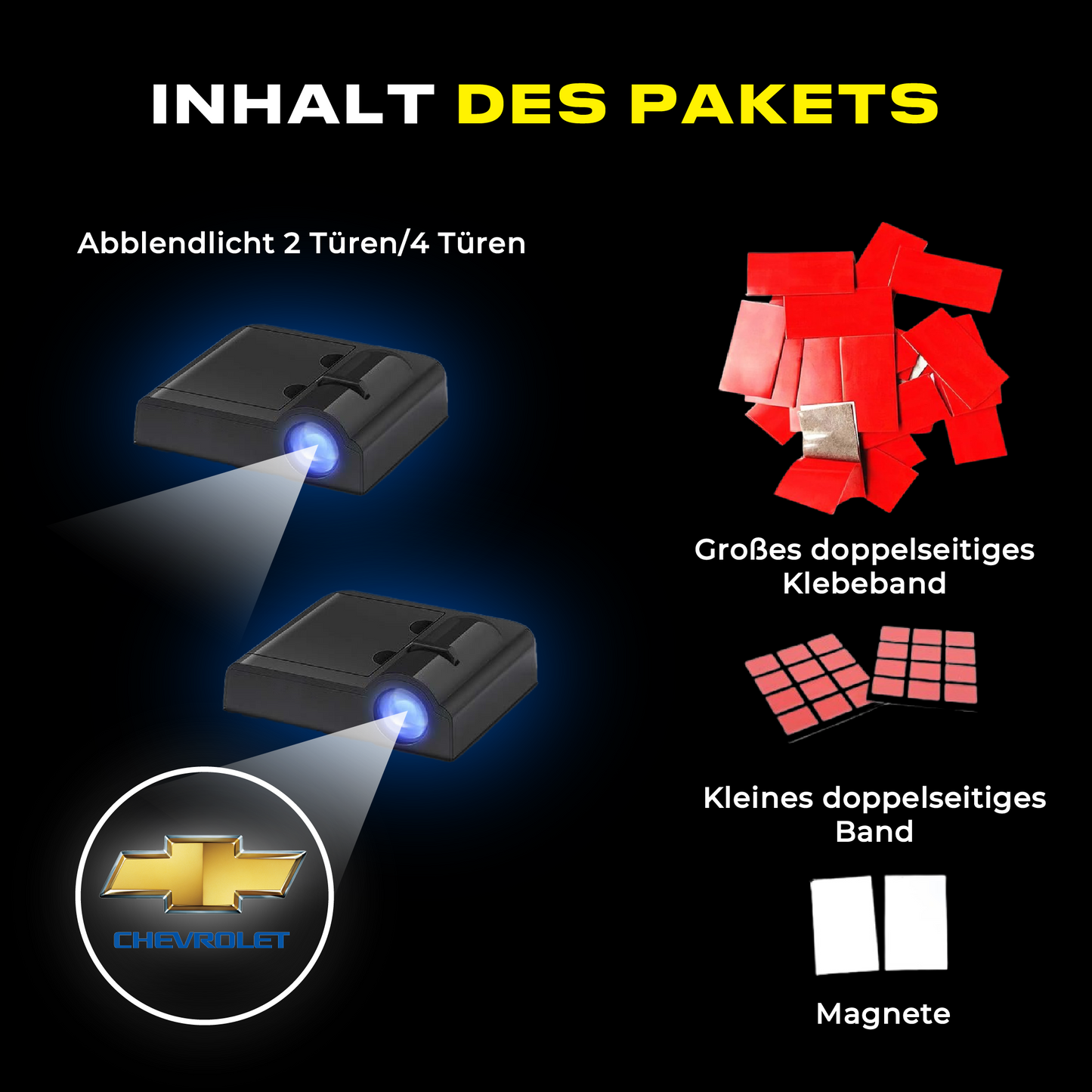 Puddle Lights - Kabelloser Autotürprojektor