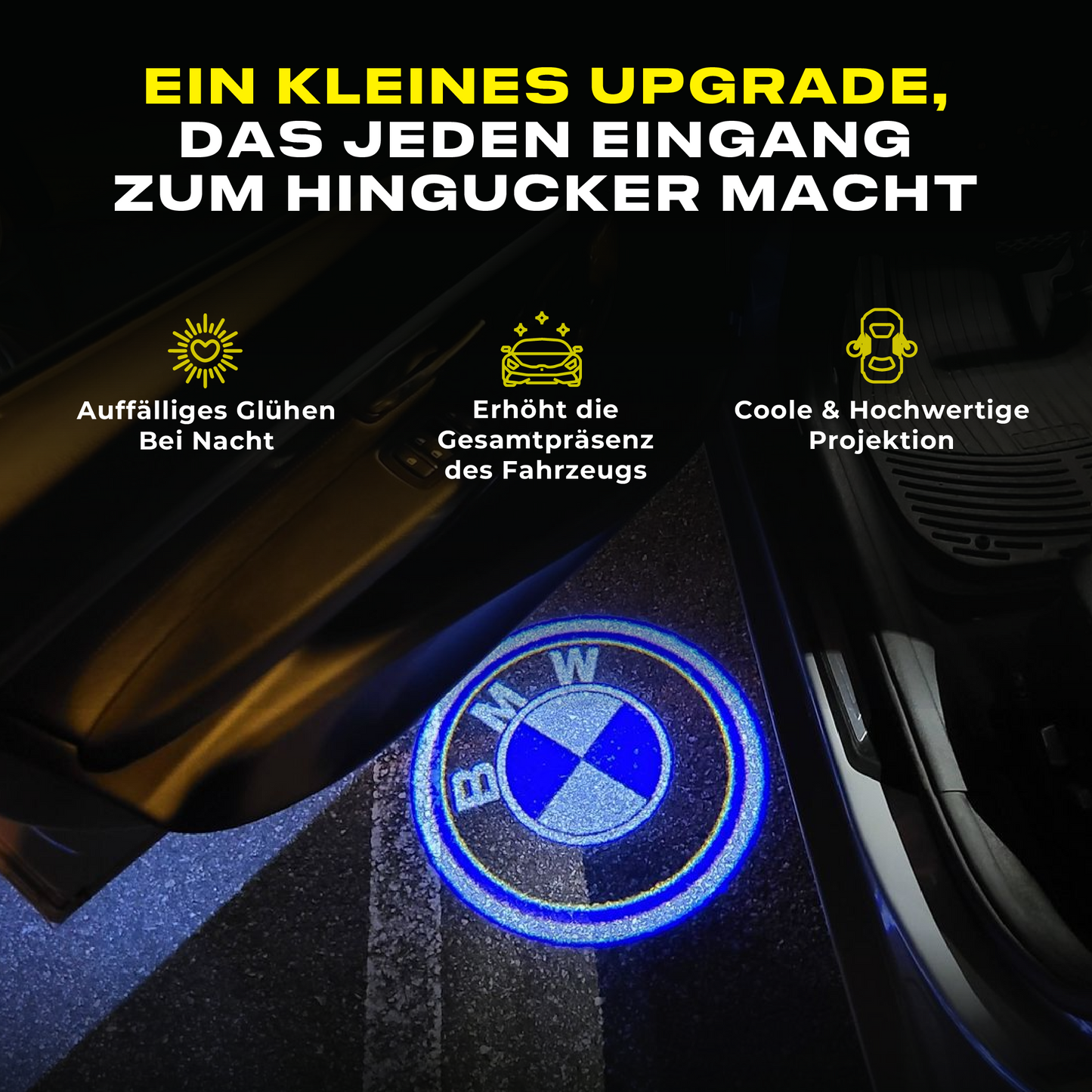 Puddle Lights - Kabelloser Autotürprojektor
