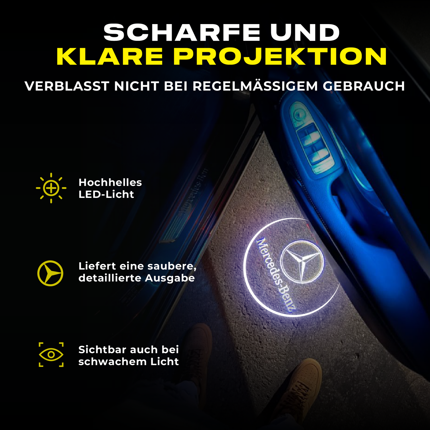 Puddle Lights - Kabelloser Autotürprojektor