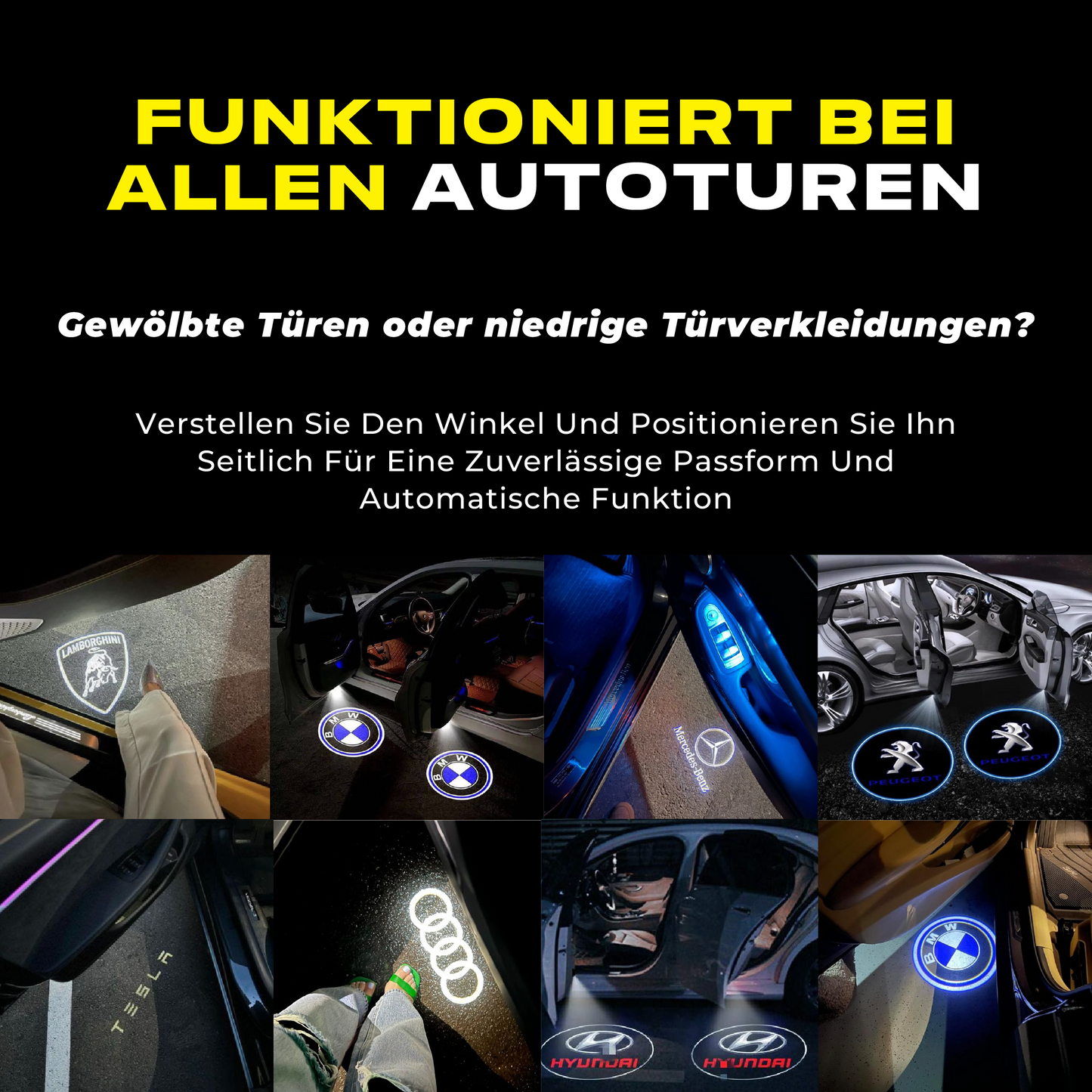 Puddle Lights - Kabelloser Autotürprojektor