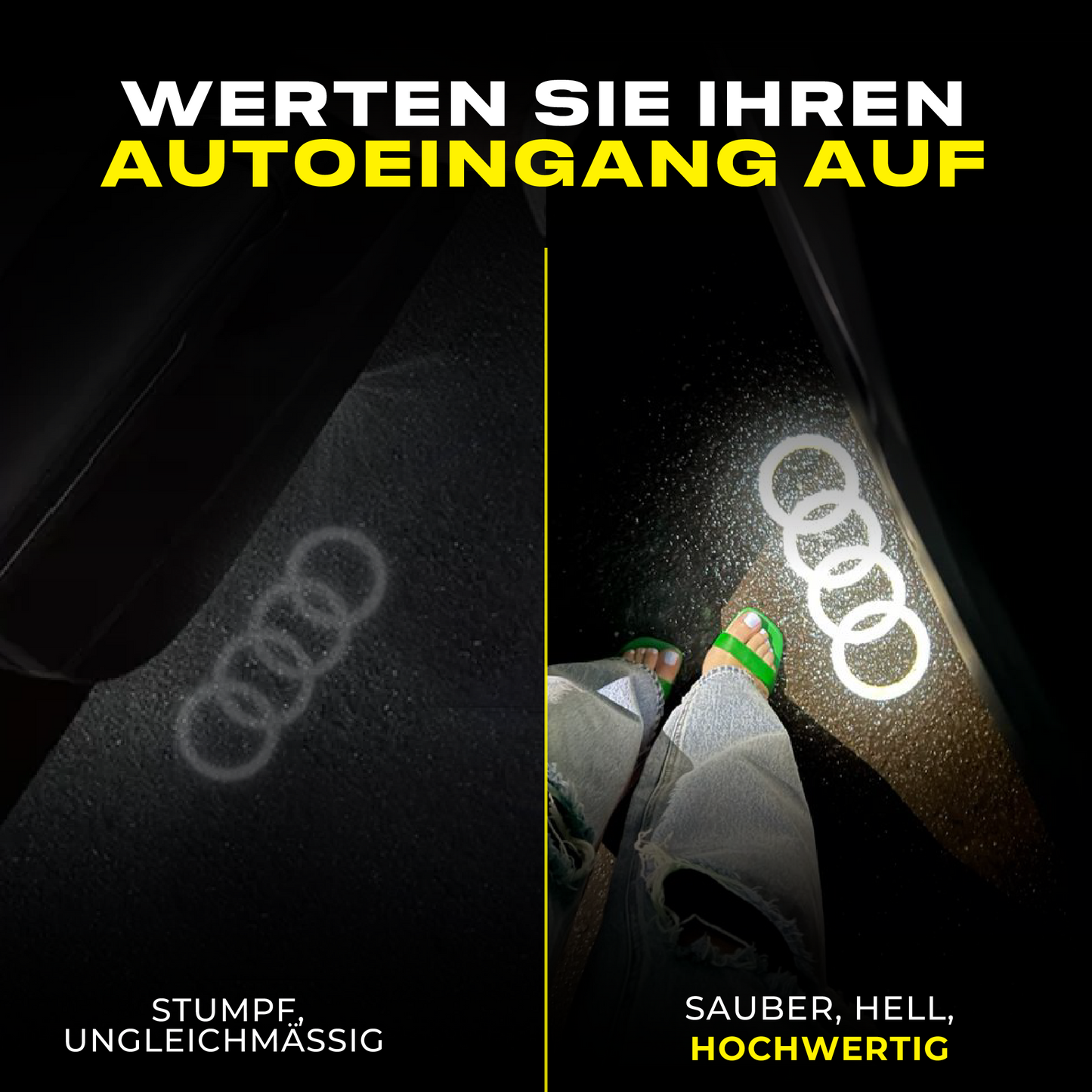 Puddle Lights - Kabelloser Autotürprojektor