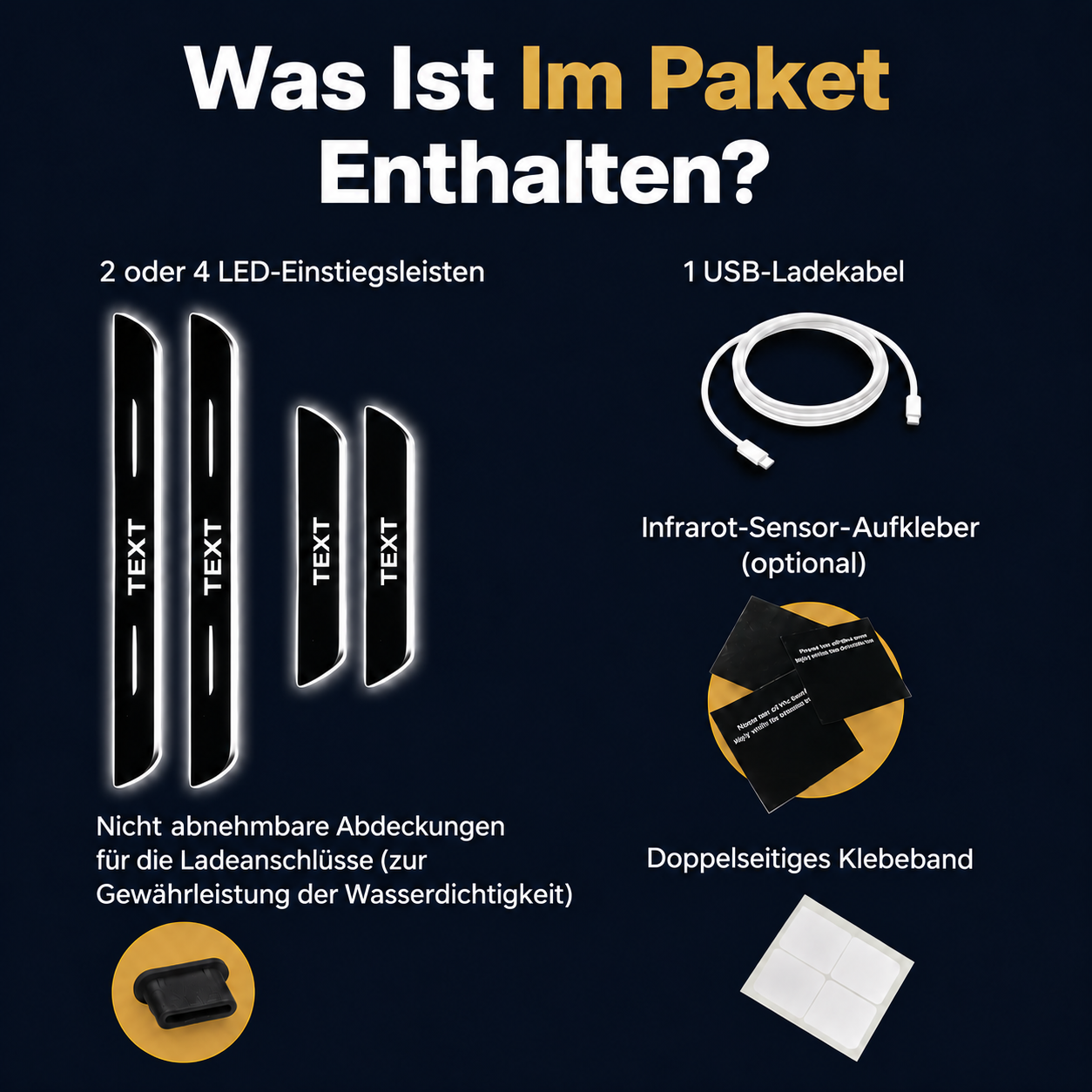 BloomCar™ LED-Einstiegsleiste Pro (Benutzerdefiniert)