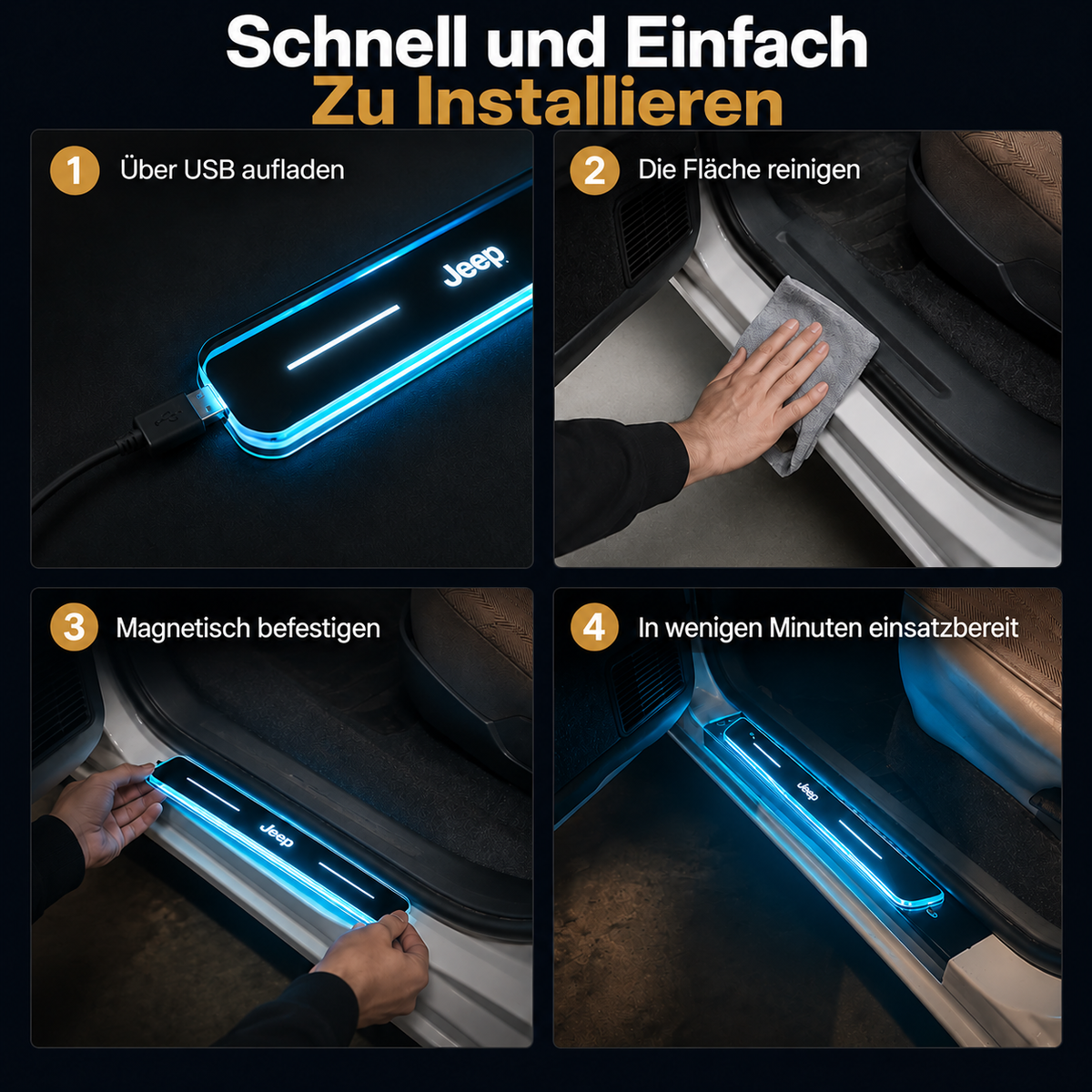 BloomCar™ LED-Einstiegsleiste Pro (Benutzerdefiniert)