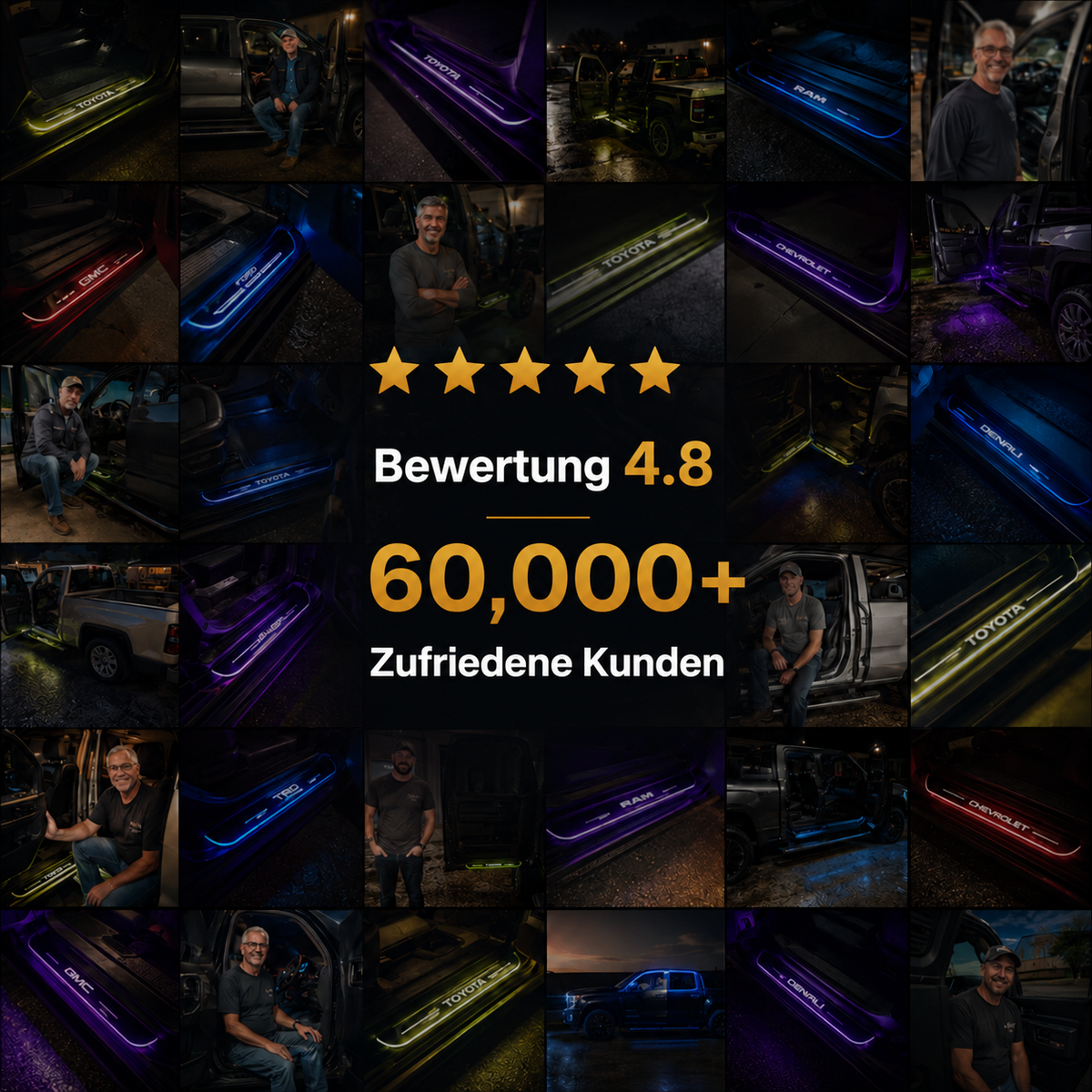 BloomCar™ LED-Einstiegsleiste Pro (Benutzerdefiniert)