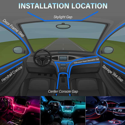Ambient Lights von BloomCar™ - Mehrfarbig (App-gesteuert)