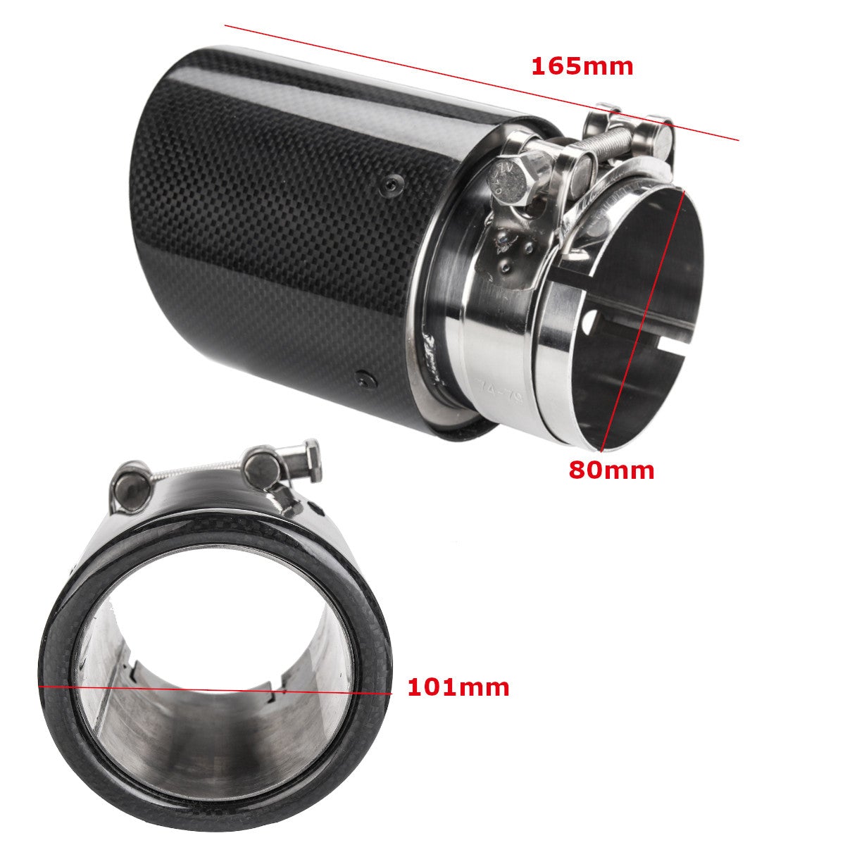 BloomCar™ Fiber Carbon Auspuff